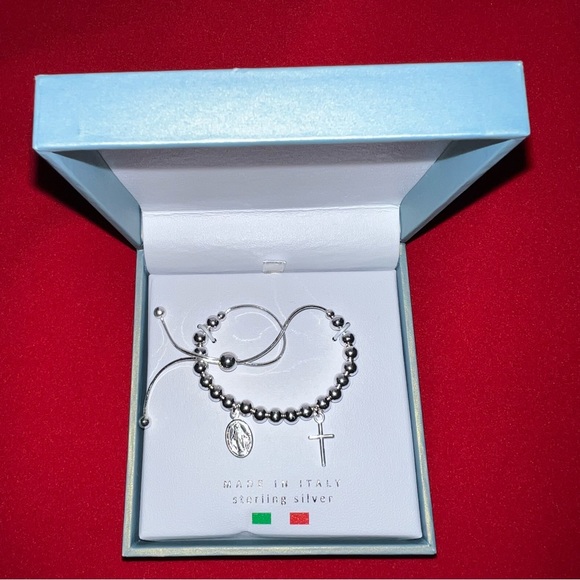 100% Authentic Mia Fiore-Cross Angel Bracelet (NIBSterling Silver)
